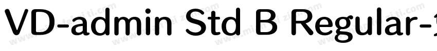 VD-admin Std B Regular字体转换